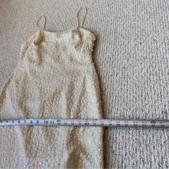 Vintage Alyce Designs Elegant Sequin Gown with Slit - Picture 8 of 11